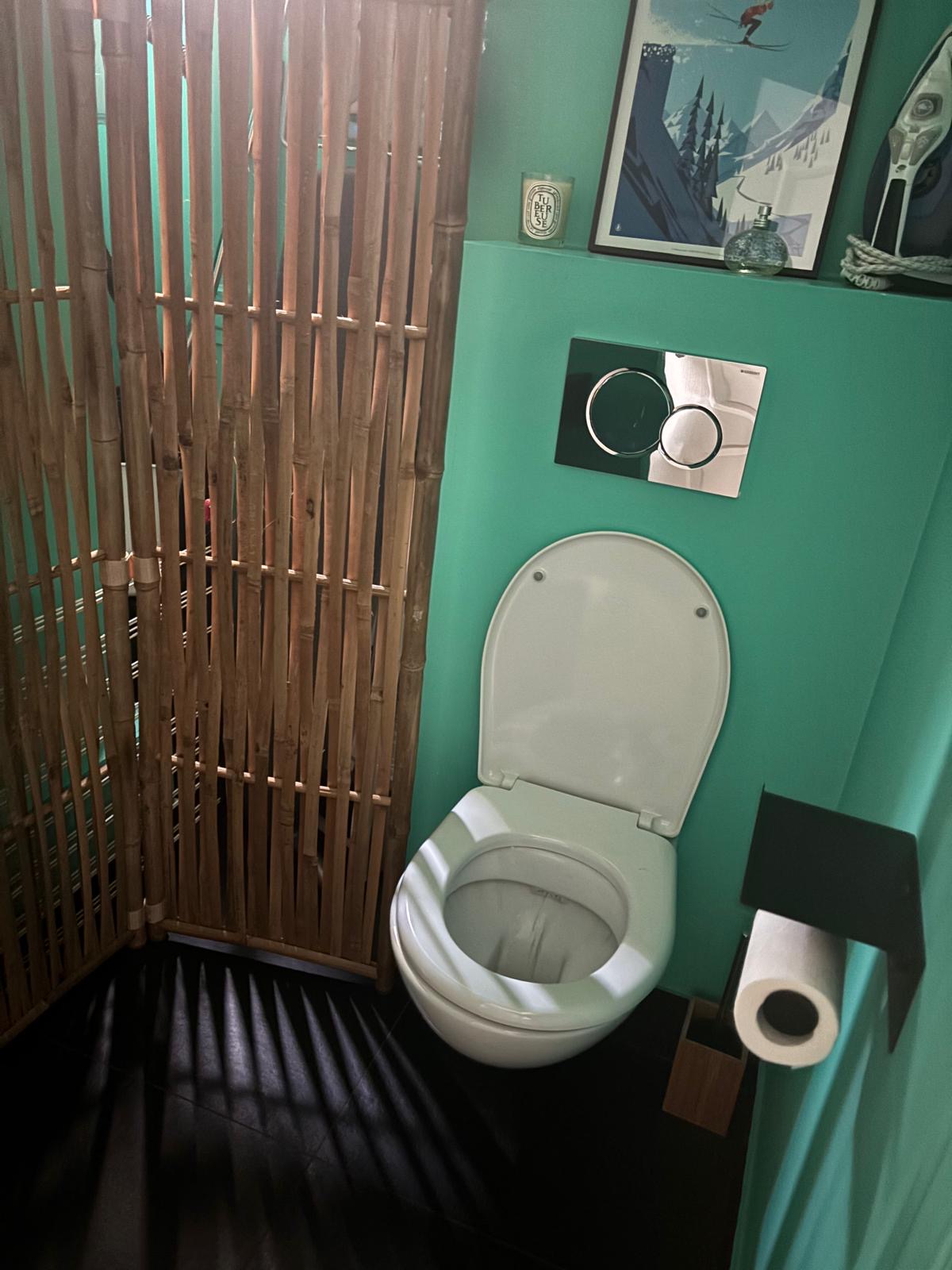 Vue des toilettes